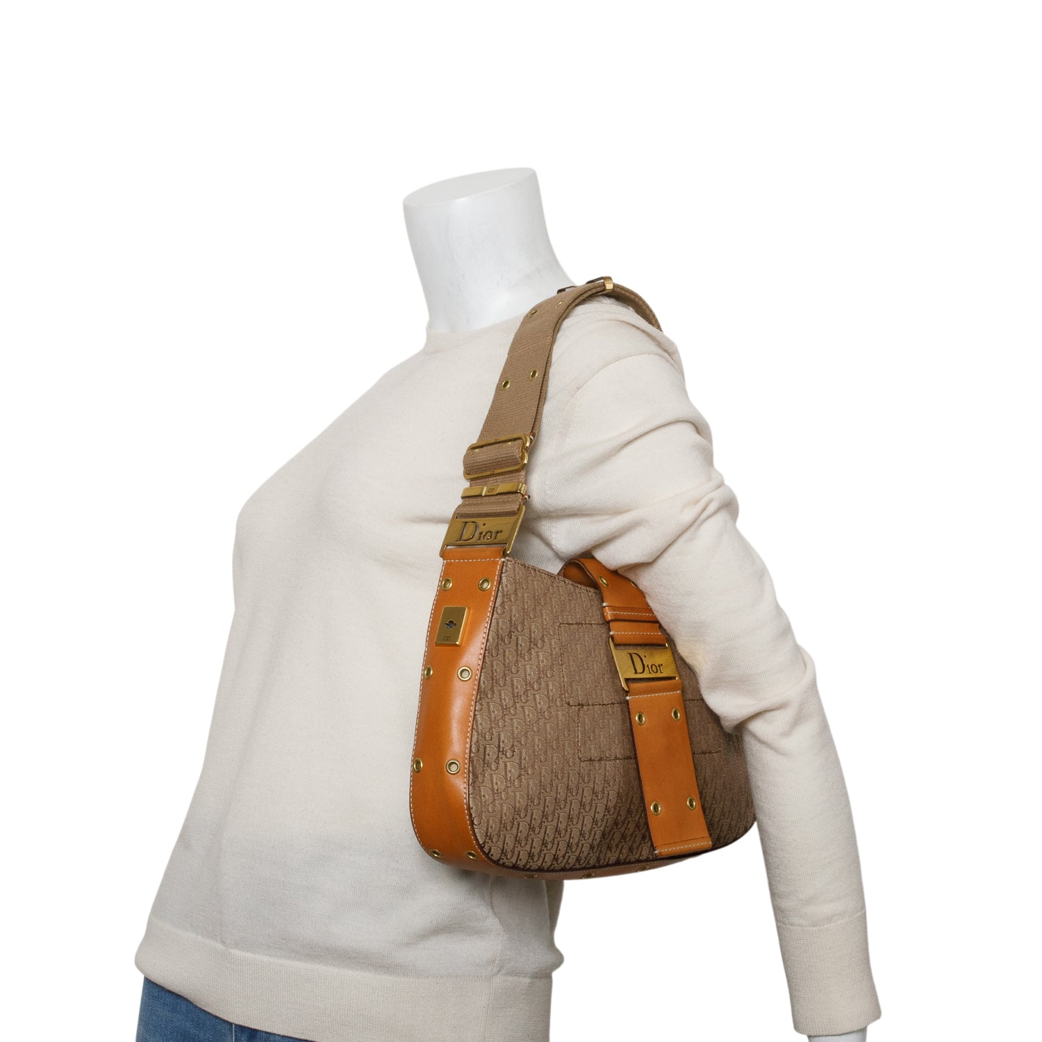 Christian Dior Brown Monogram Street Chic Columbus Bag