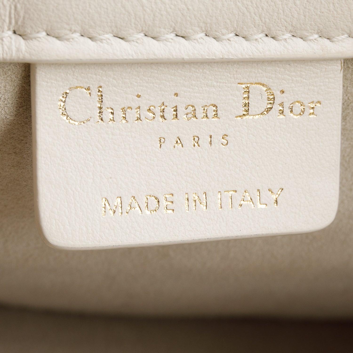 Christian Dior 2024 White Macrocannage Lambskin Mini Book Tote w/ Strap