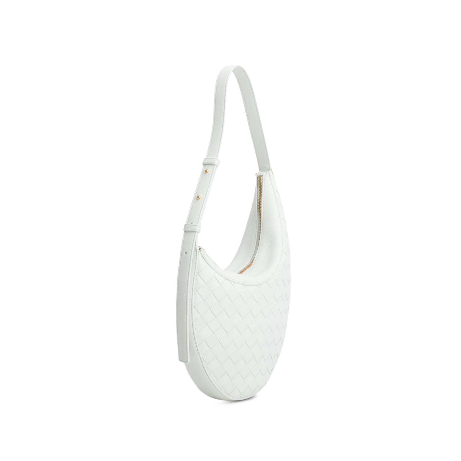 Bottega Veneta Light Green Nappa Intrecciato Small Drop Shoulder Bag