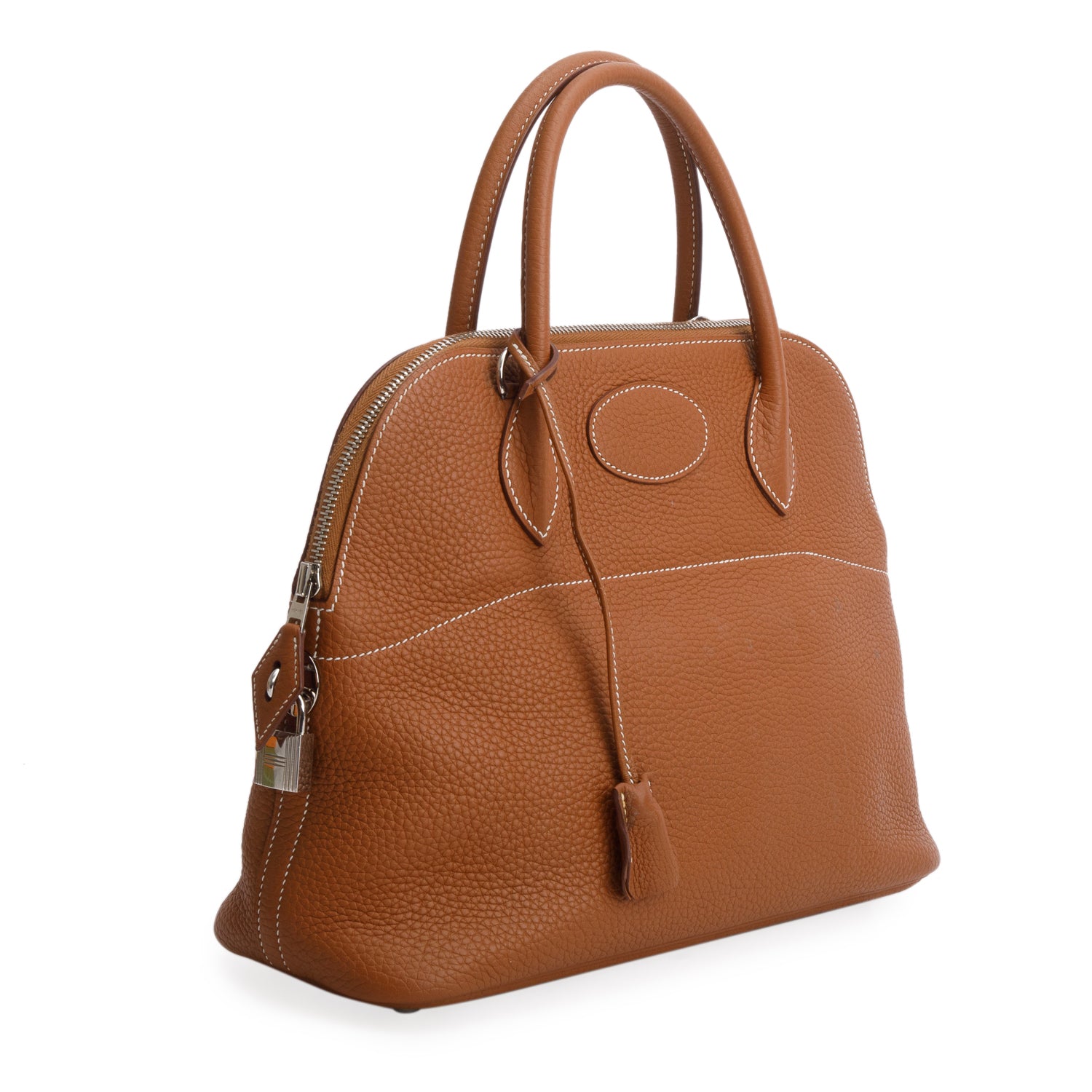 Hermes Gold Taurillon Clemence Bolide 31 w/ Strap