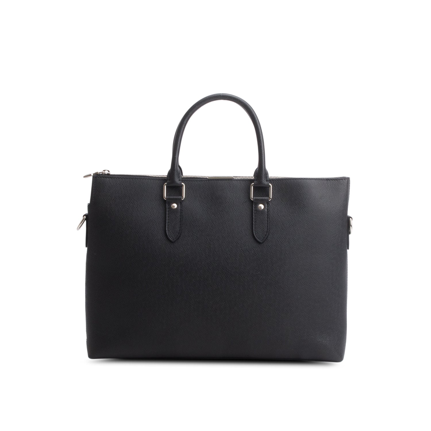 Louis Vuitton Black Taiga Anton Soft Briefcase w/ Strap