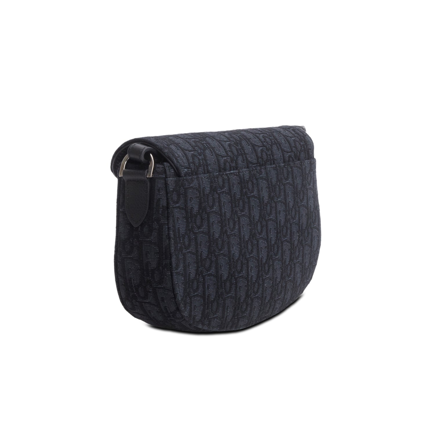 Christian Dior 2024 Black Oblique Saddle Messenger Pouch