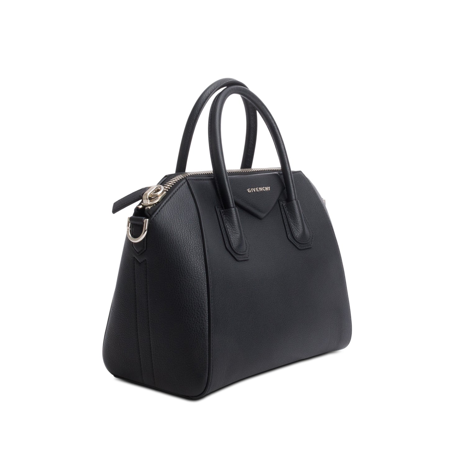 Givenchy Black Sugar Goatskin Leather Small Antigona w/ Strap