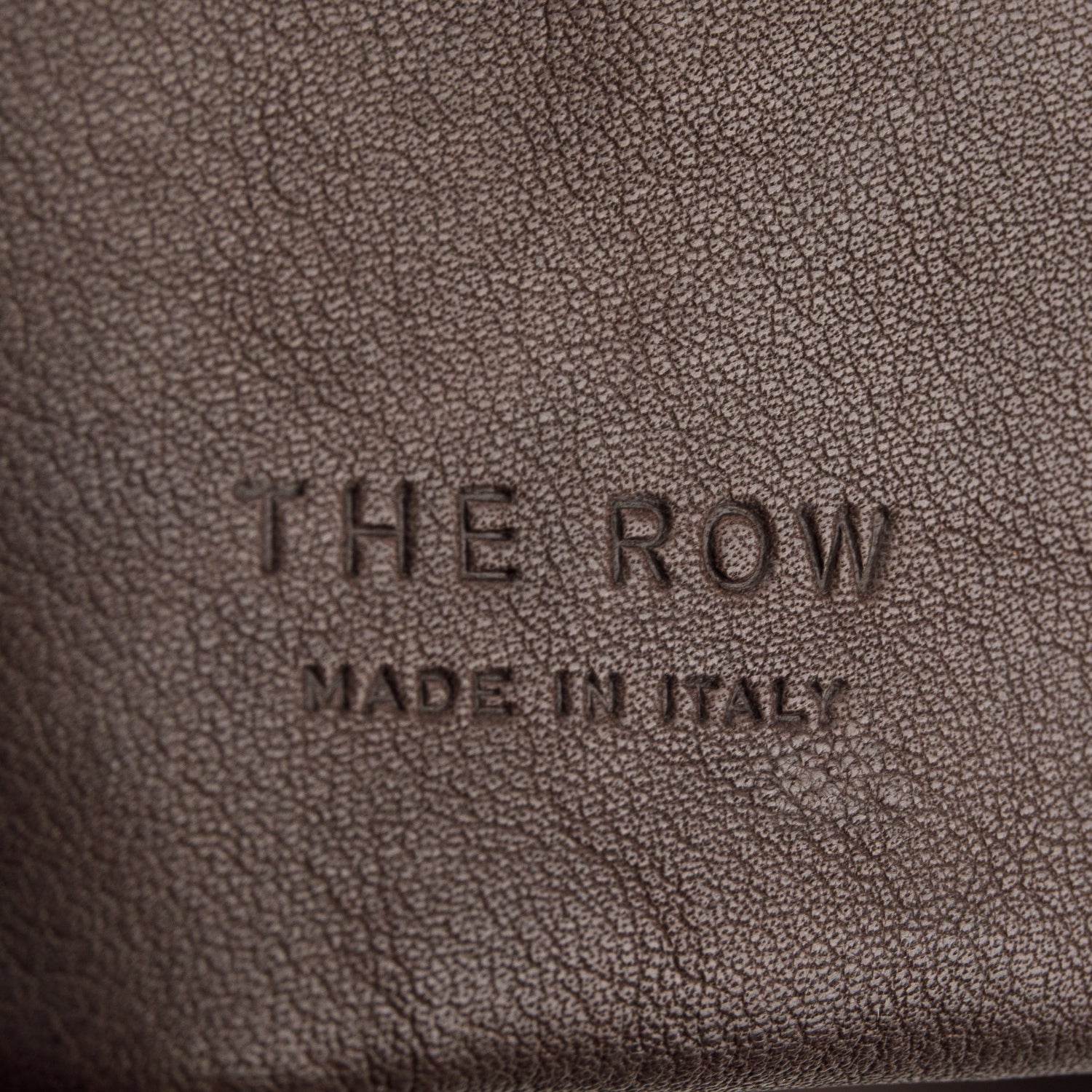 The Row Brown Buffed Nappa Lambskin Bindle 3 Tote w/ Pouch