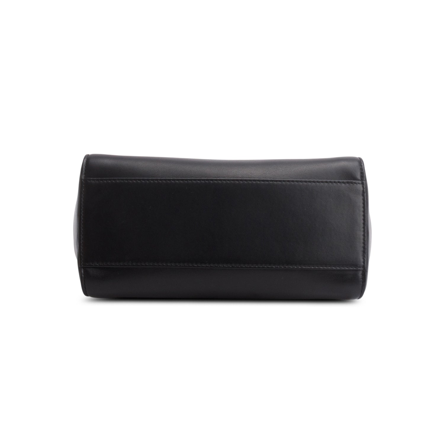 Fendi 2022 Black Lambskin Mini Peekaboo Bag w/ Box, Receipt & Strap