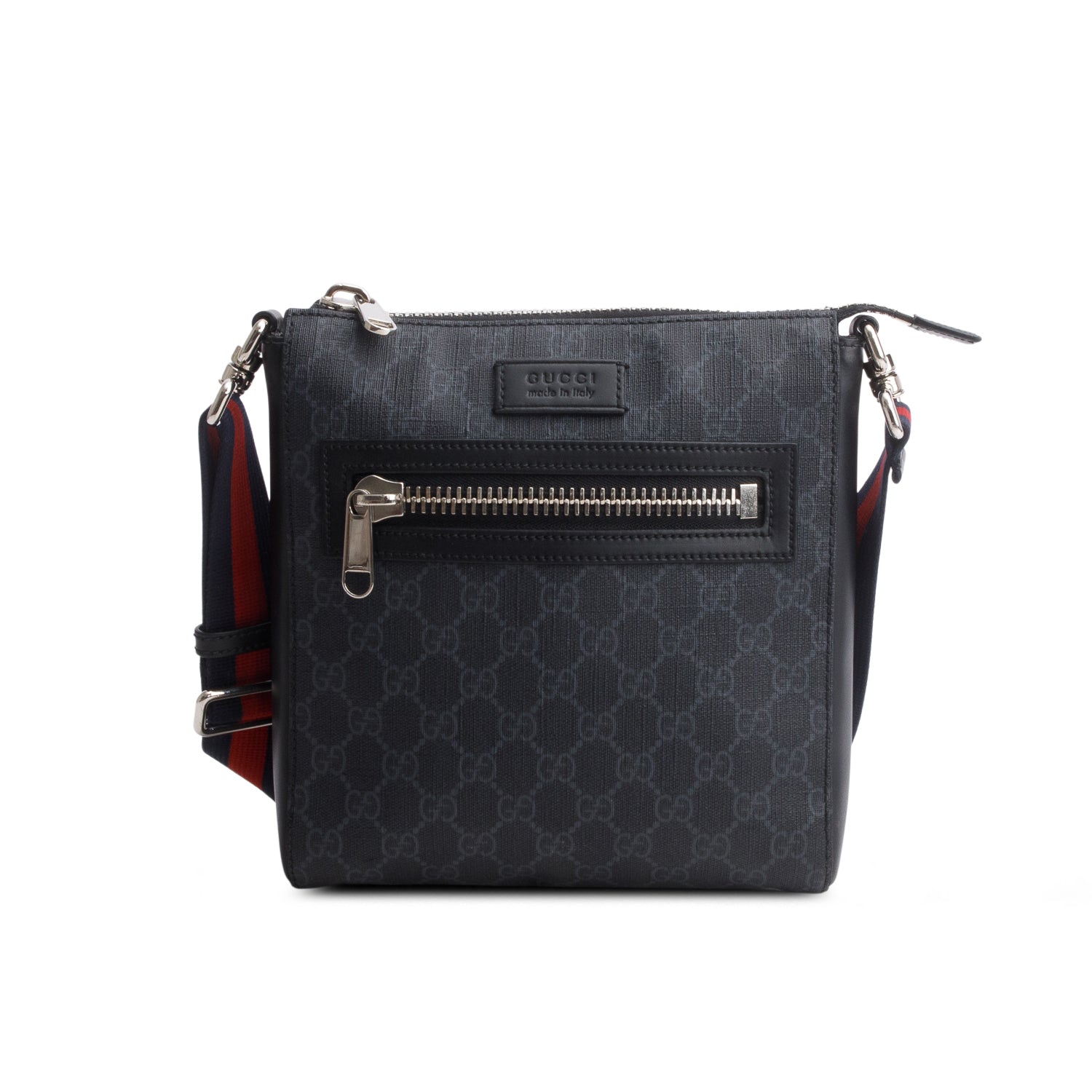 Gucci Black GG Supreme Small Messenger Bag