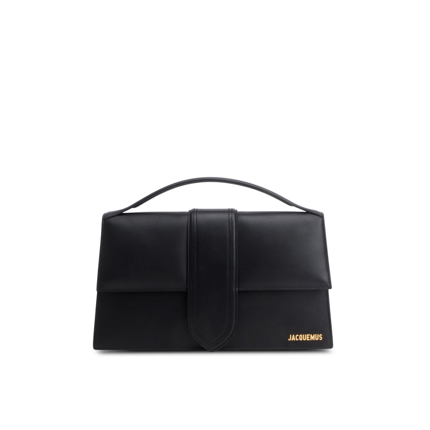 Jacquemus Black Leather Le Grand Bambino Bag w/ Strap
