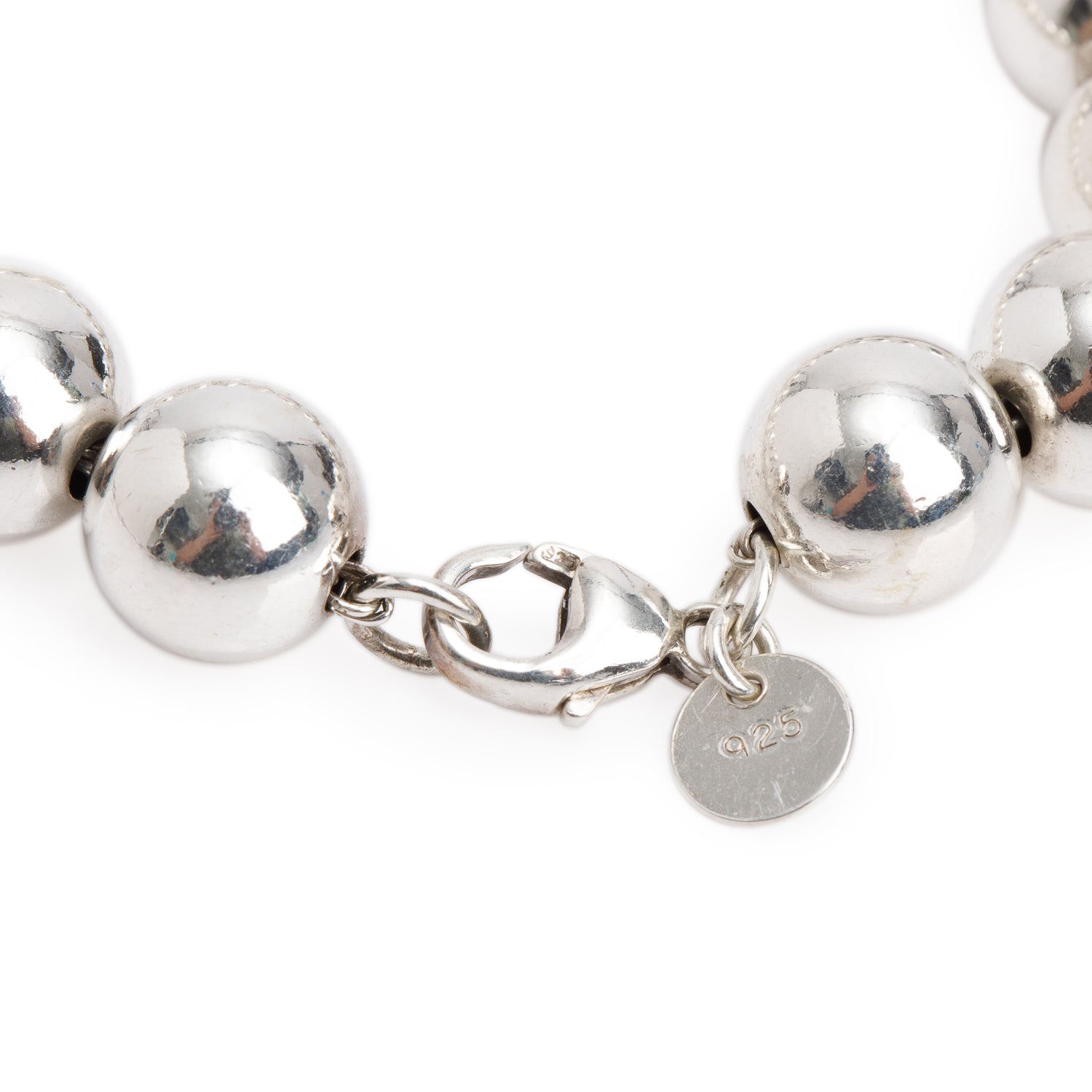 Tiffany & Co. Sterling Silver 10 MM HardWear Ball Bracelet