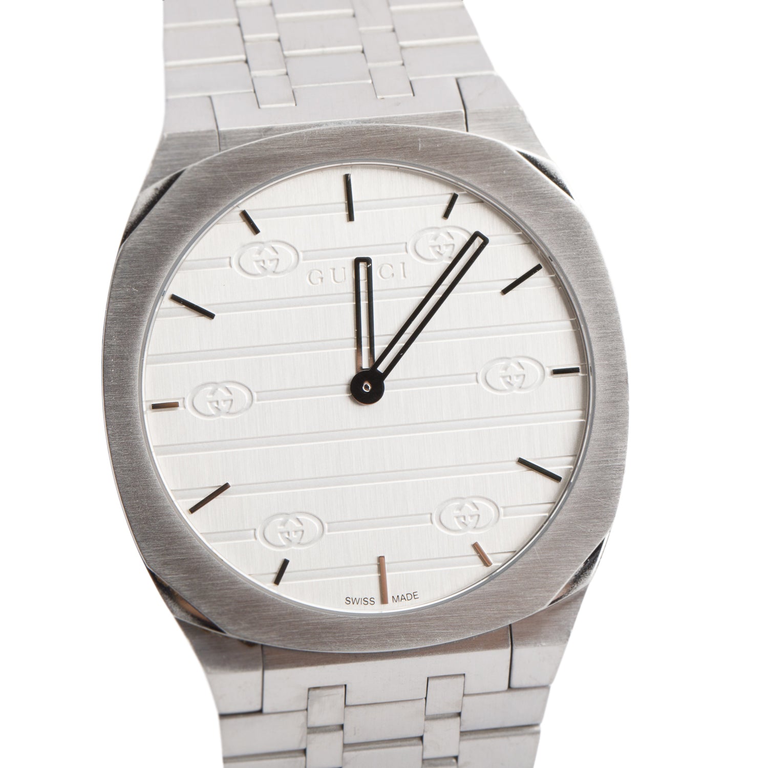 Gucci Stainless Steel 25H 38 MM Quartz Watch