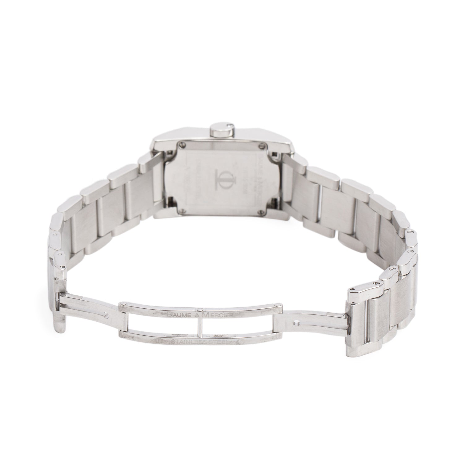 Baume & Mercier Stainless Steel Diamond Bezel Hampton Quartz Watch Mother of Pearl Dial 65516 w/ Box & Papers6