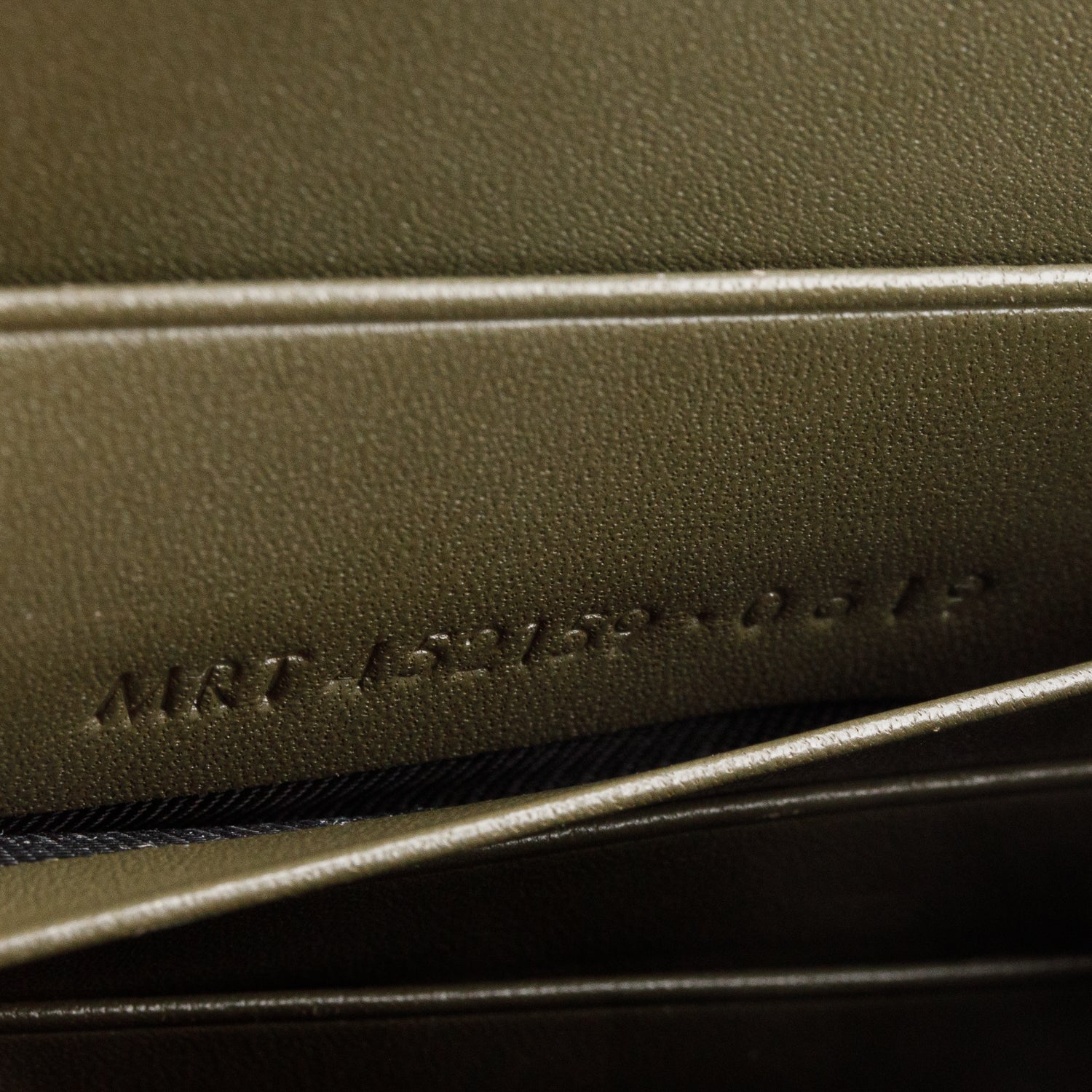 Saint Laurent Green Leather Kate Tassel Wallet on Chain