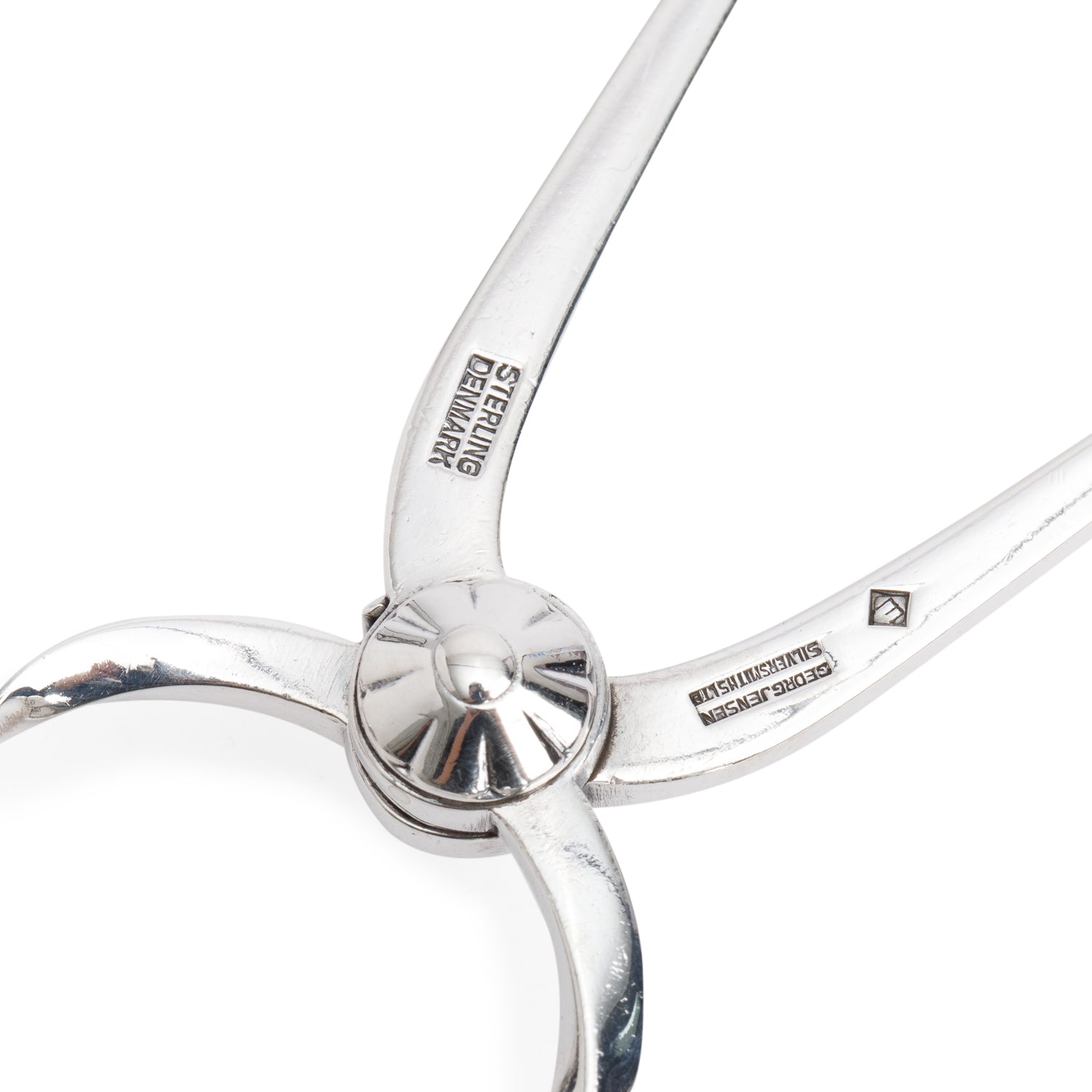 Georg Jensen Sterling Silver Cactus Sugar Tongs