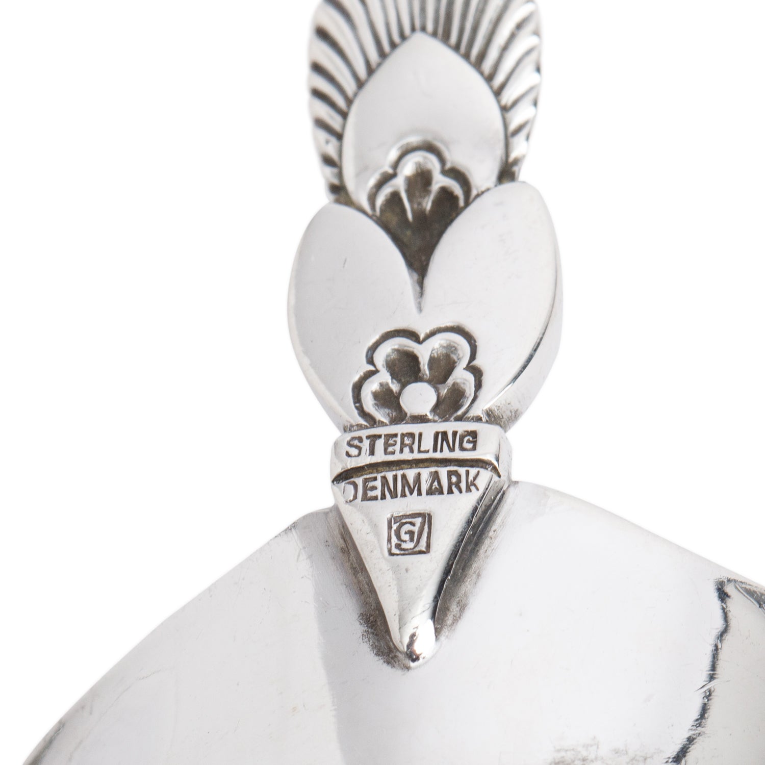 Georg Jensen Sterling Silver Cactus Gravy Ladle