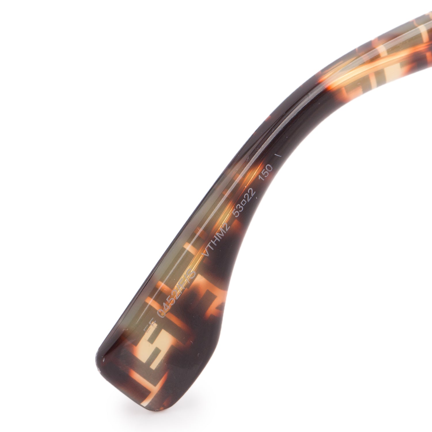 Fendi FF 0425/E/S Tortoise FF Print Square Sunglasses