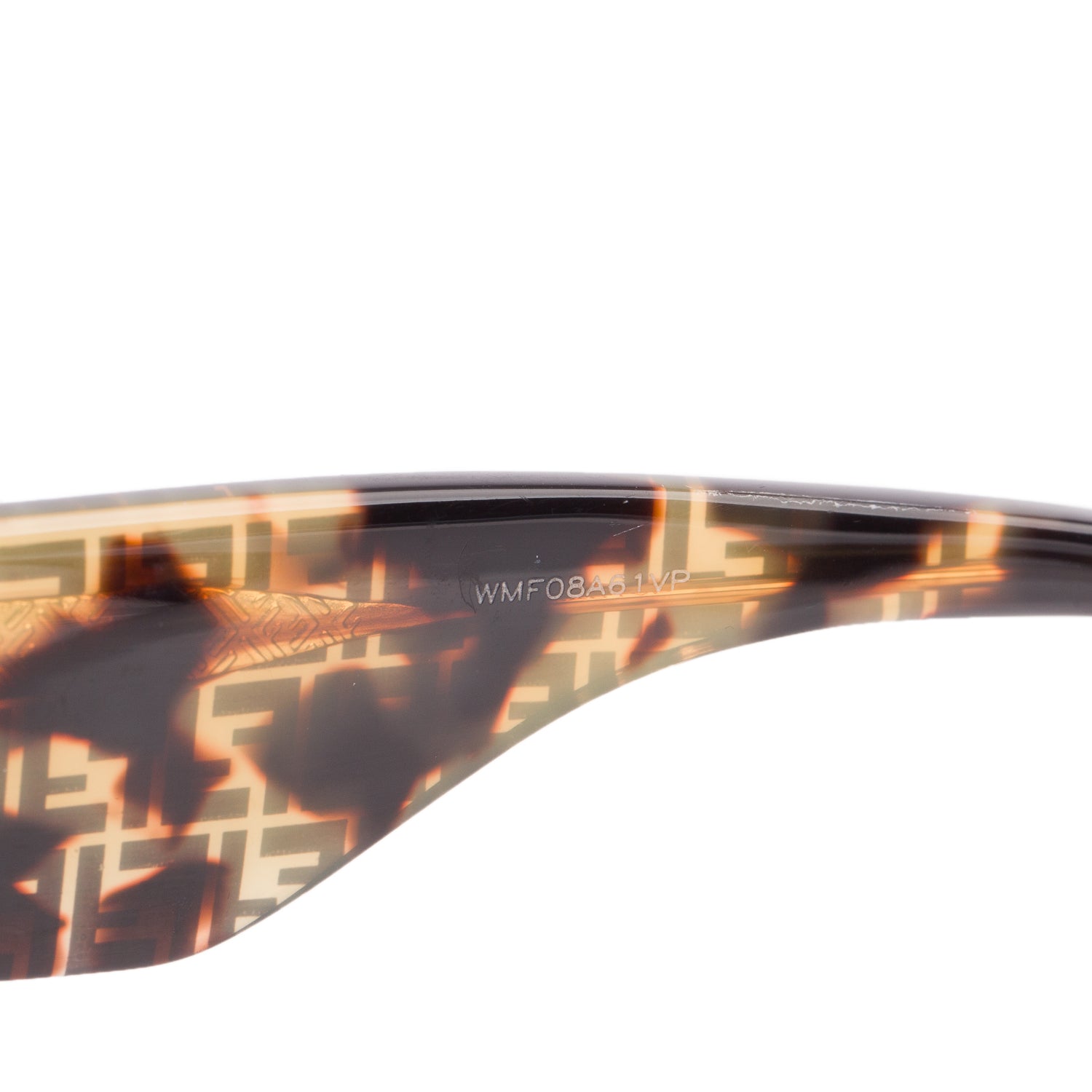 Fendi FF 0425/E/S Tortoise FF Print Square Sunglasses