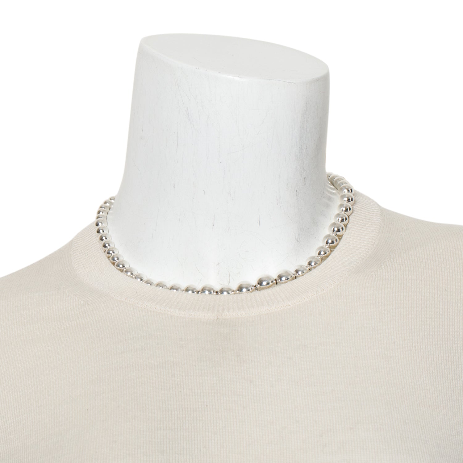 Tiffany & Co. Sterling Silver HardWear Graduated Ball Necklace