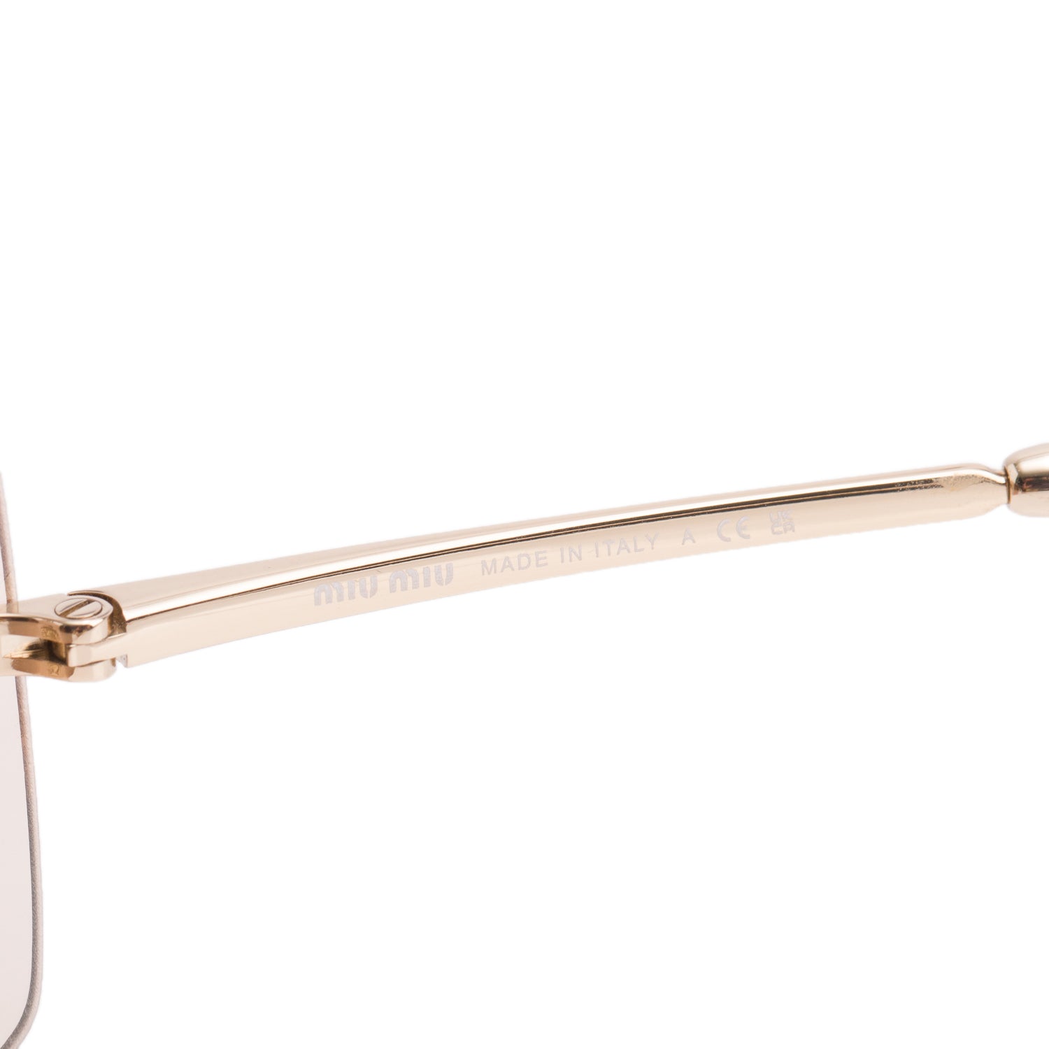 Miu Miu MU 54YS Pink Rimless Shield Sunglasses w/ Box & Case