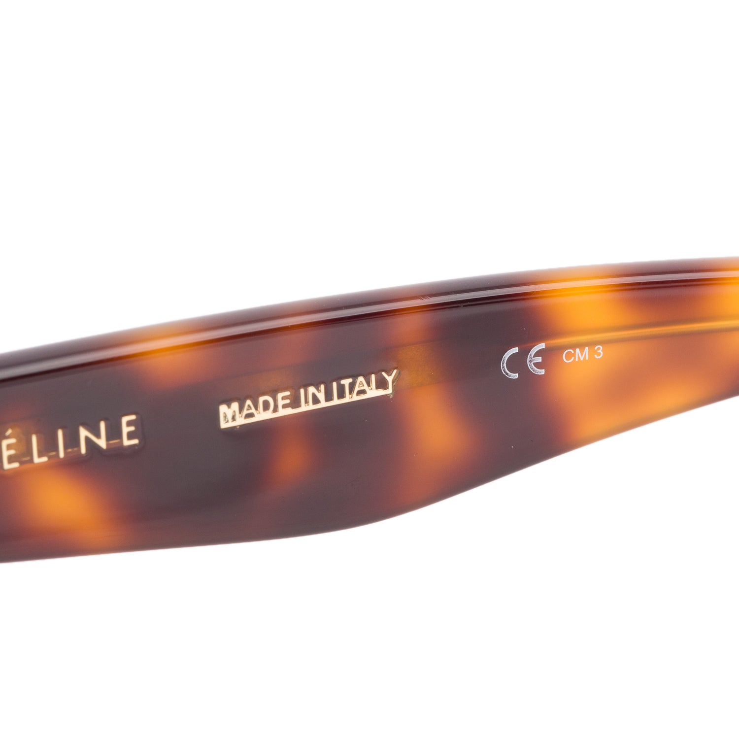 Celine CL 41076/S Havana Acetate Square Sunglasses w/ Case