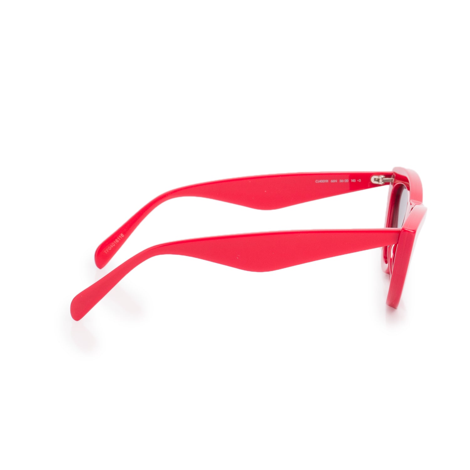 Celine CL40019I Red Acetate Cat Eye Sunglasses