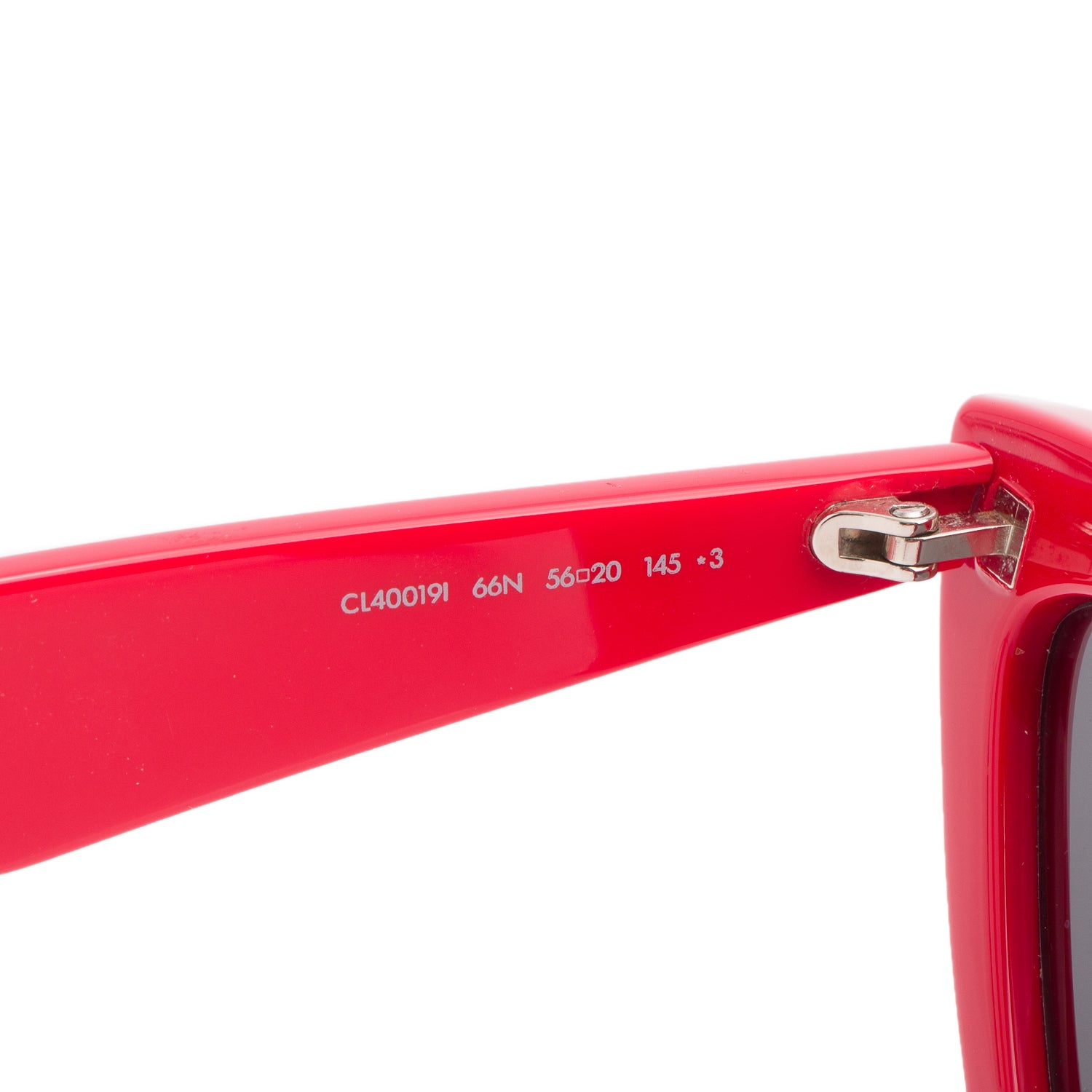 Celine CL40019I Red Acetate Cat Eye Sunglasses