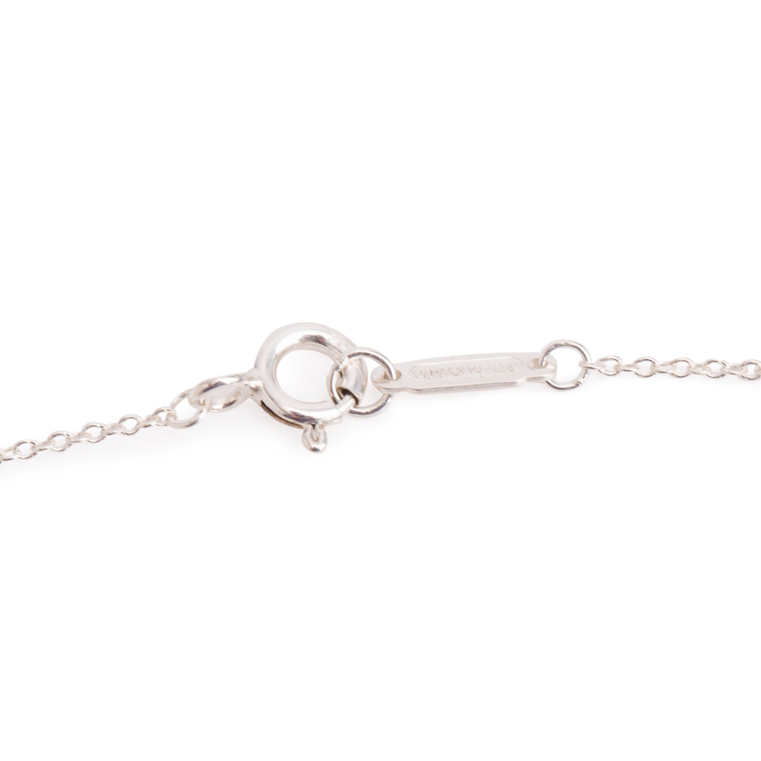 Tiffany & Co. Sterling Silver Notes Alphabet Letter 'A' Small Disc Pendant Necklace