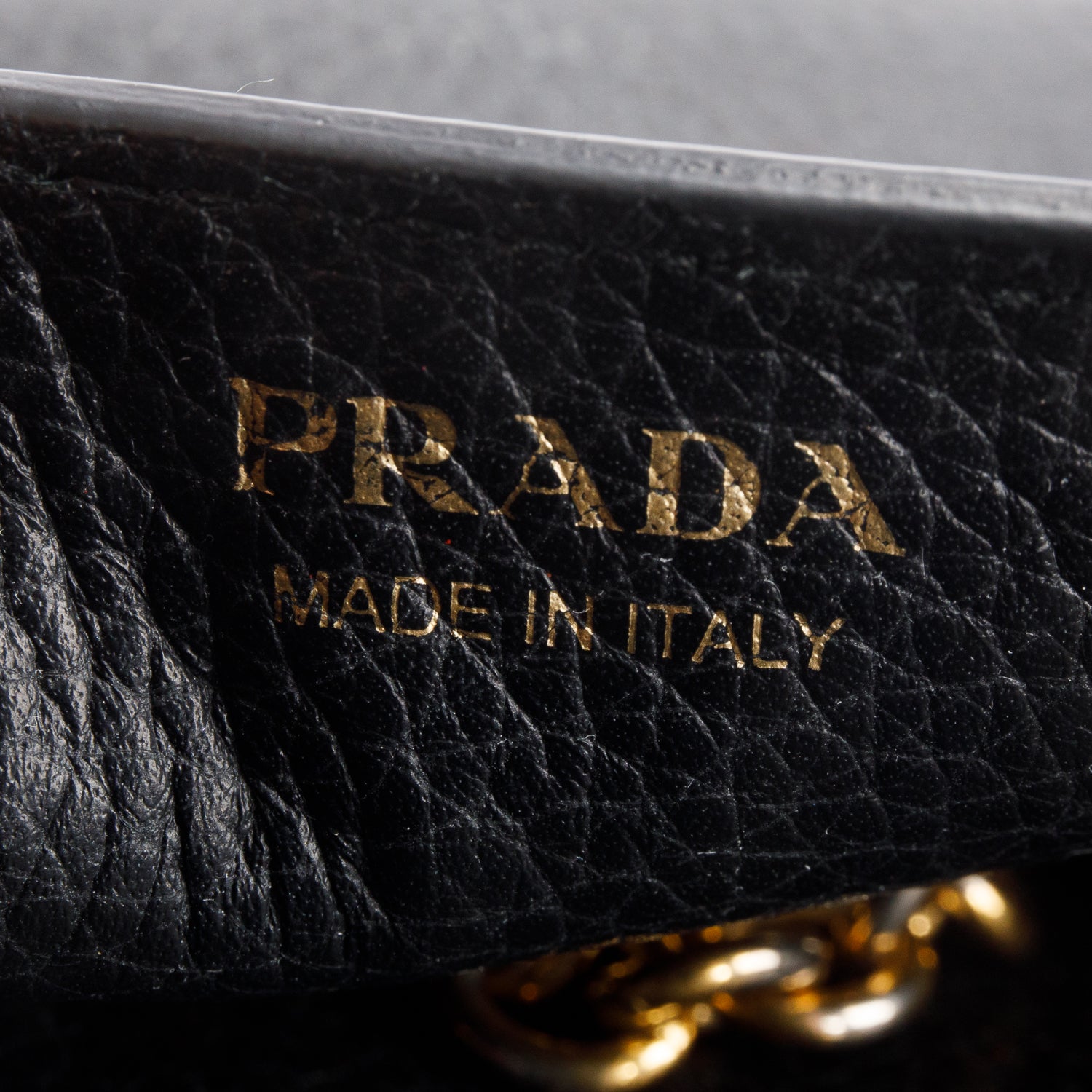 Prada Black Vitello Daino Mini Crossbody Bag
