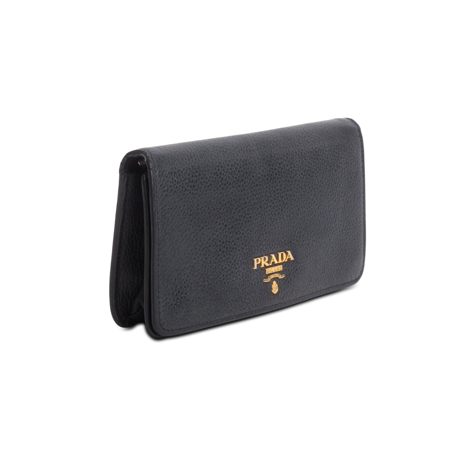 Prada Black Vitello Daino Mini Crossbody Bag