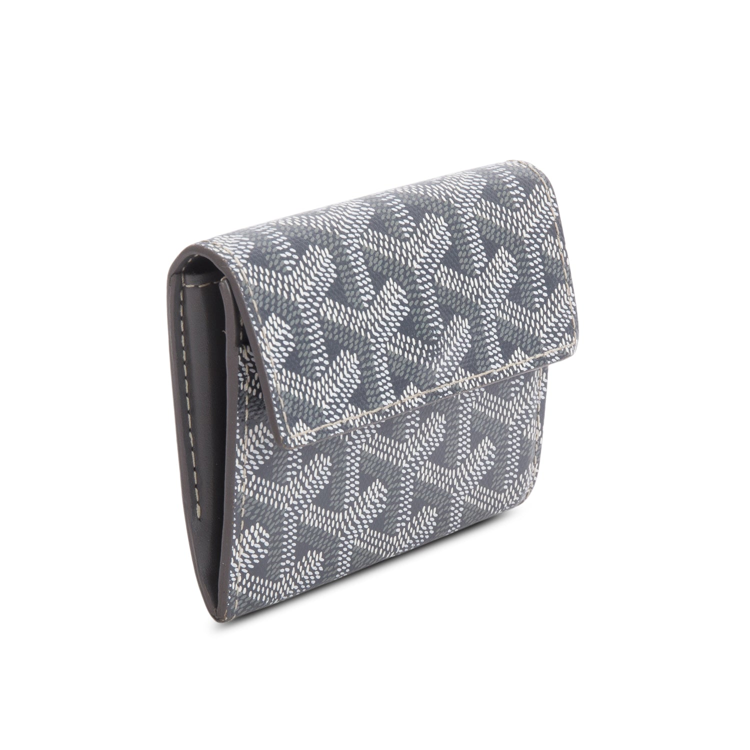 Goyard 2022 Grey Monogram Coated Canvas Marigny Coin Purse Wallet