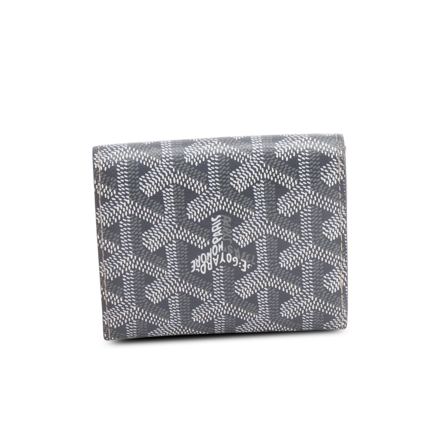 Goyard 2022 Grey Monogram Coated Canvas Marigny Coin Purse Wallet