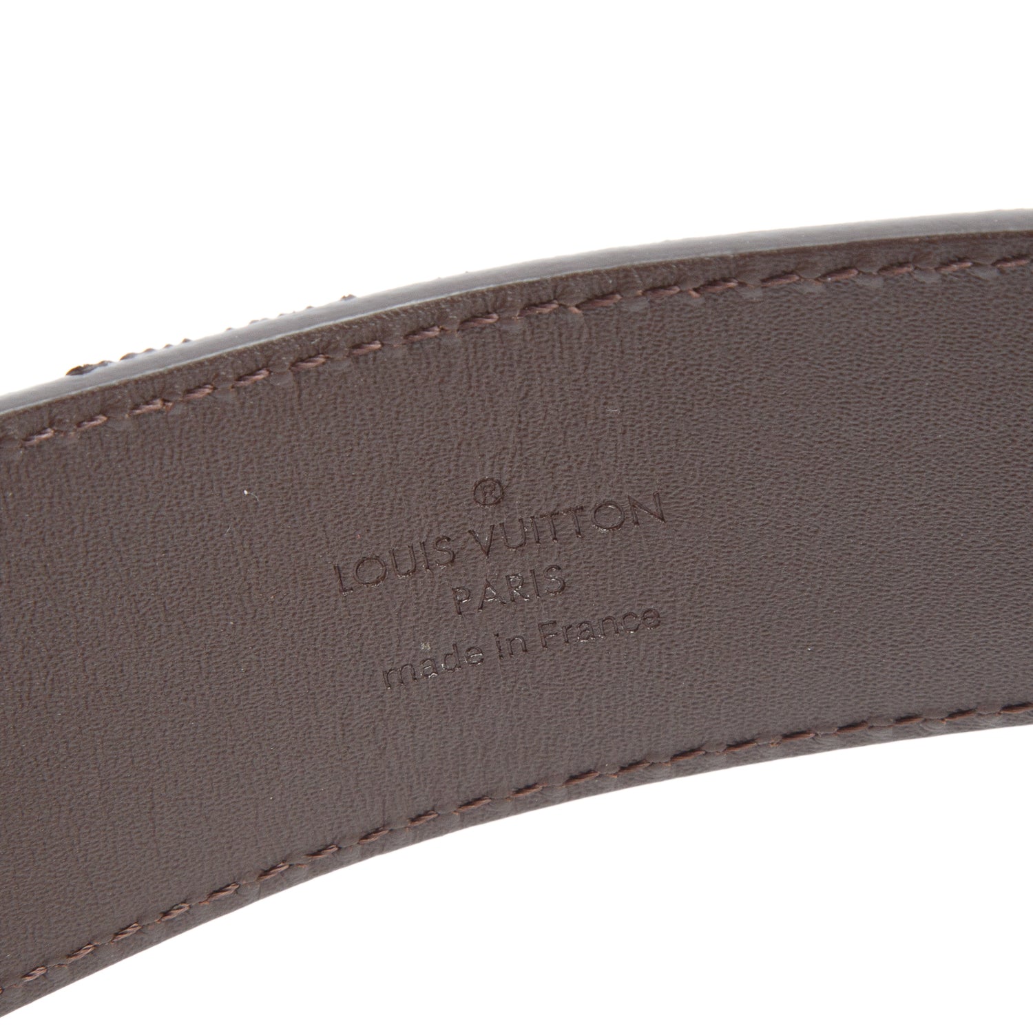 Louis Vuitton Damier Ebene LV Initials Belt 95 38