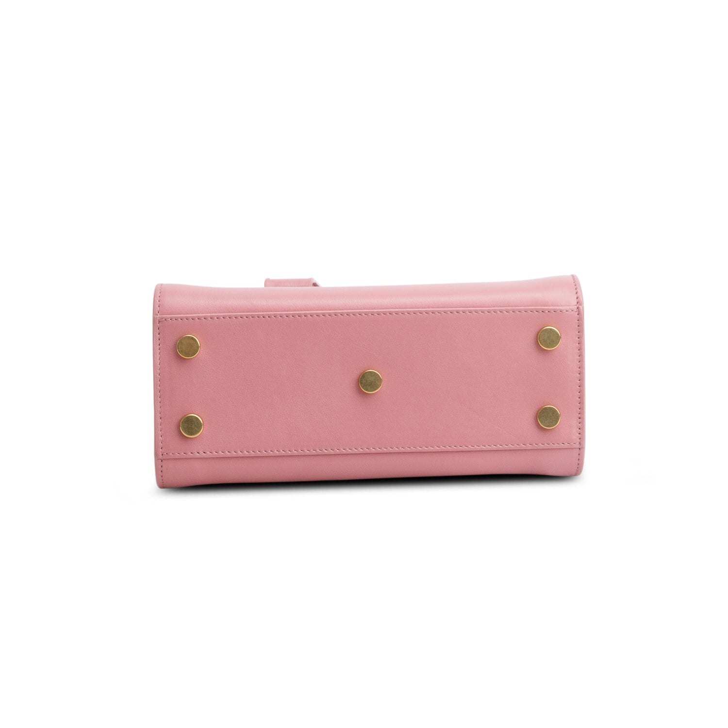 Saint Laurent Pink Calfskin Leather Nano Sac De Jour w/ Strap