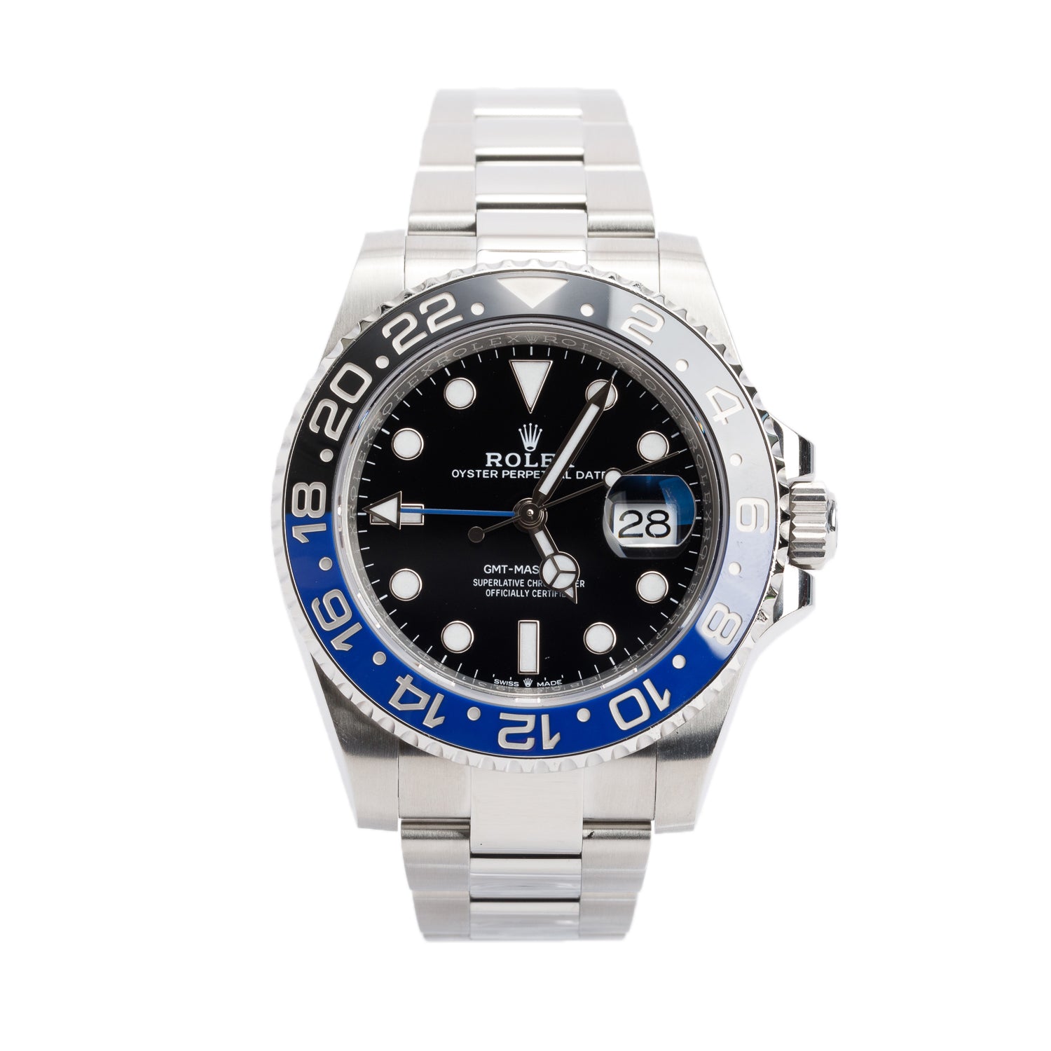 Rolex 2022 Stainless Steel GMT-Master II "Batman" 40 MM Watch 126710BLNR w/ Box & Papers