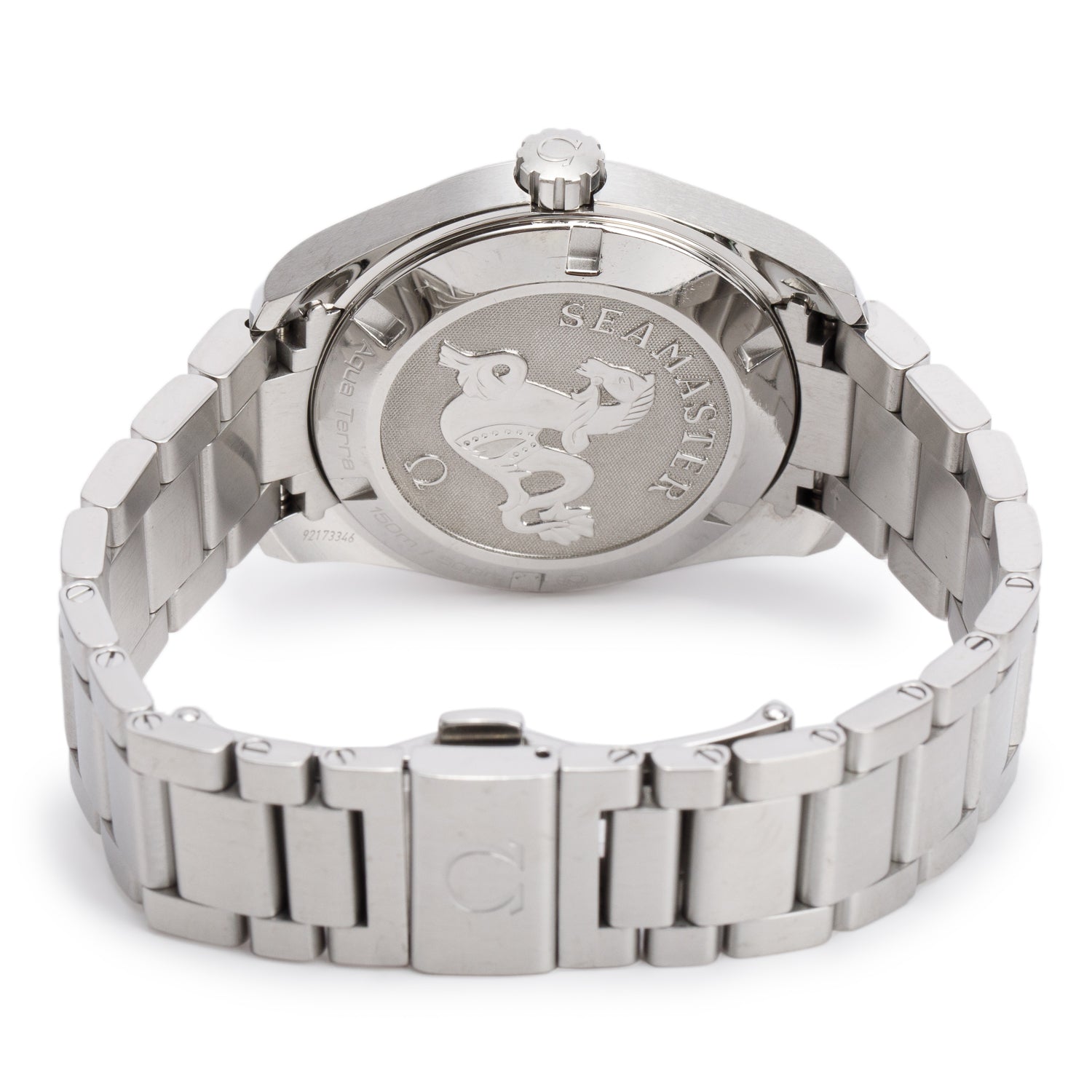 Omega Stainless Steel Seamaster Aqua Terra 150M 38.5 MM Quartz Watch Grey Dial w/ Box & Papers