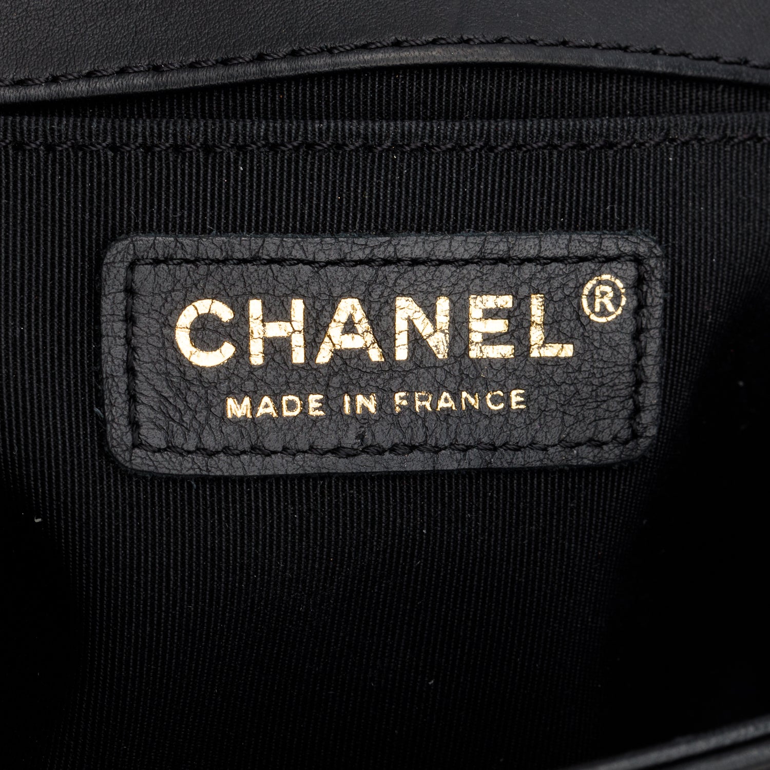 Chanel Black Chevron Quilted Lambskin Leather Medium Boy Bag