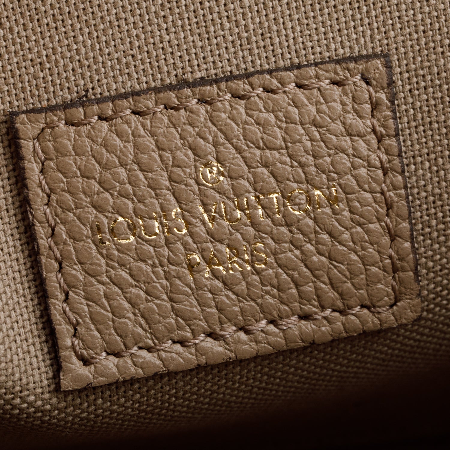 Louis Vuitton 2023 Tourterelle Monogram Empreinte Leather Felicie Pochette w/ Box, Inserts & Receipt