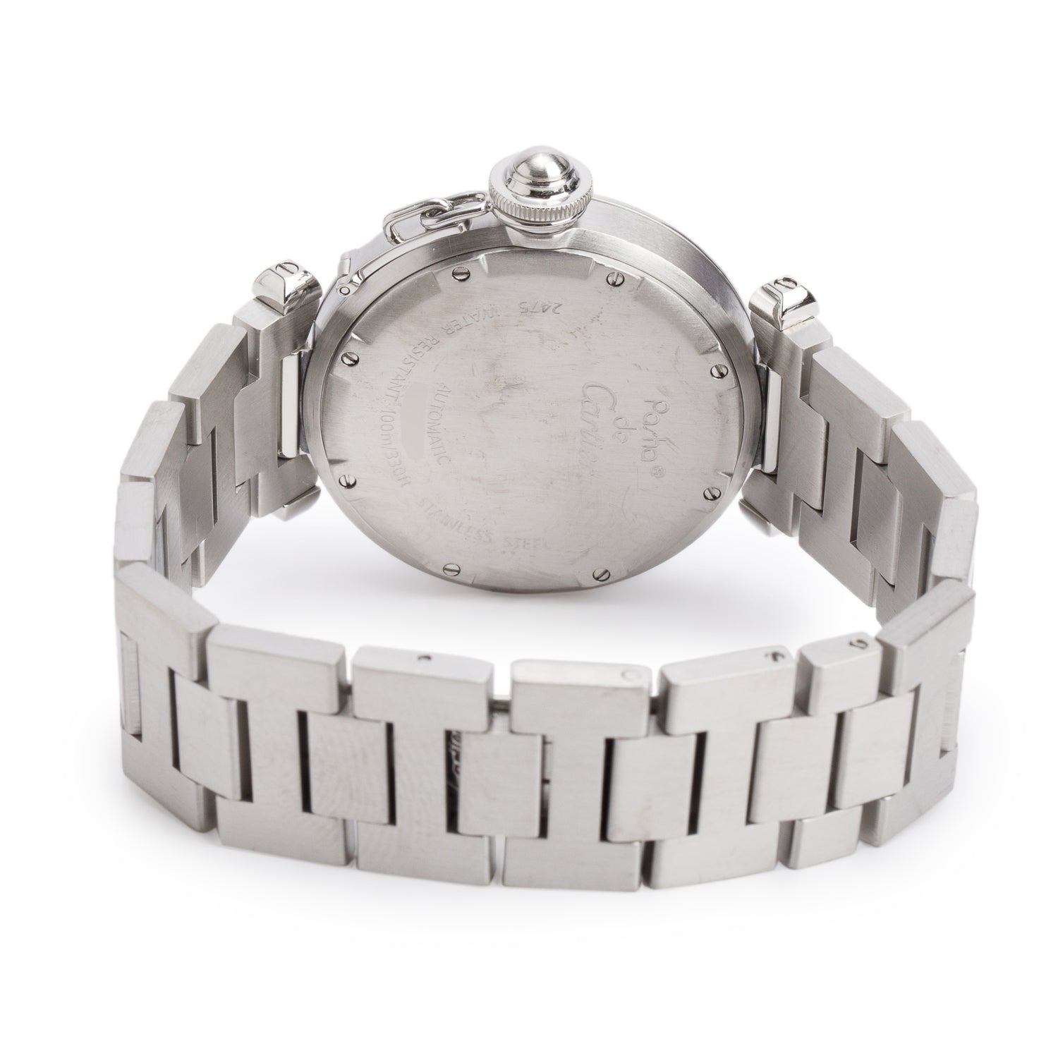 Cartier Stainless Steel Pasha de Cartier Big Date 35 MM Automatic Watch 2475