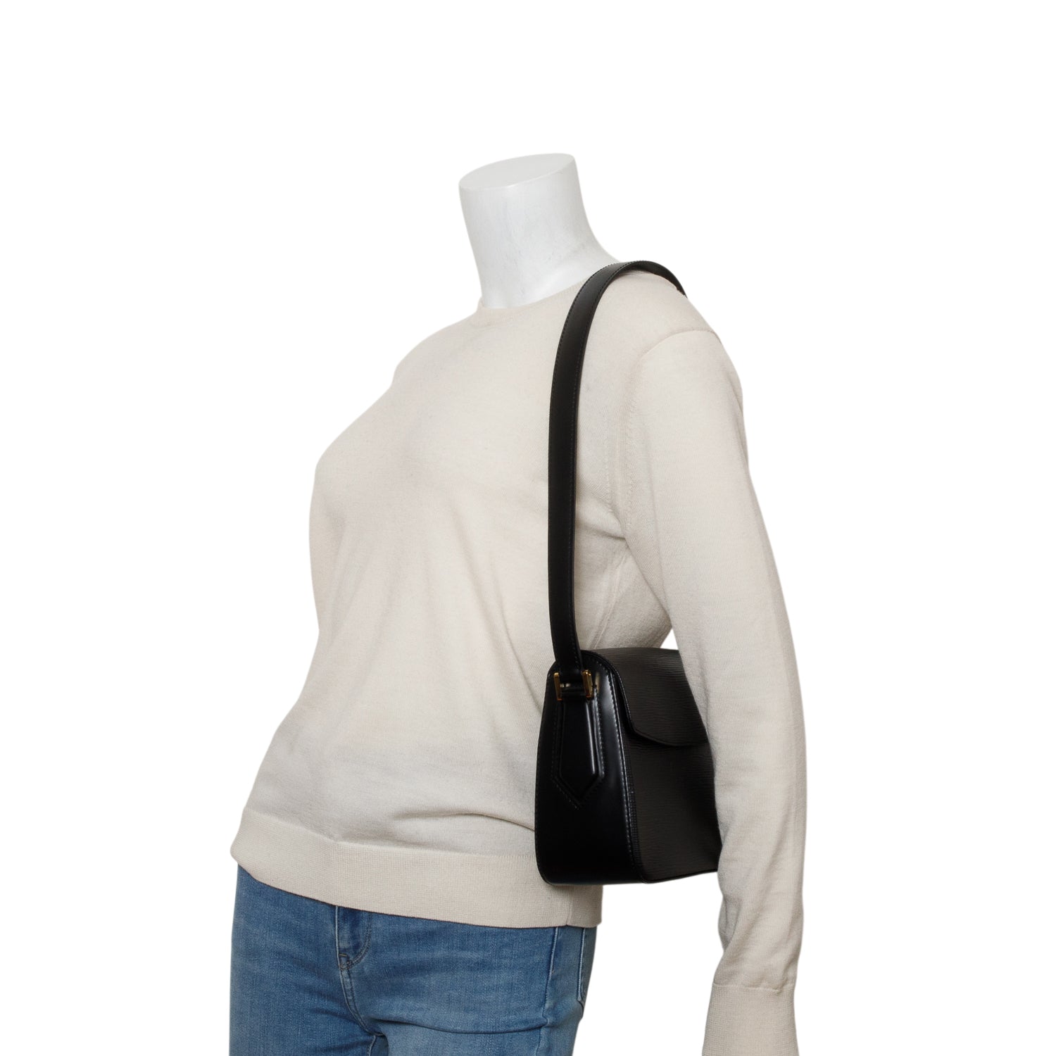 Louis Vuitton Black Epi Buci