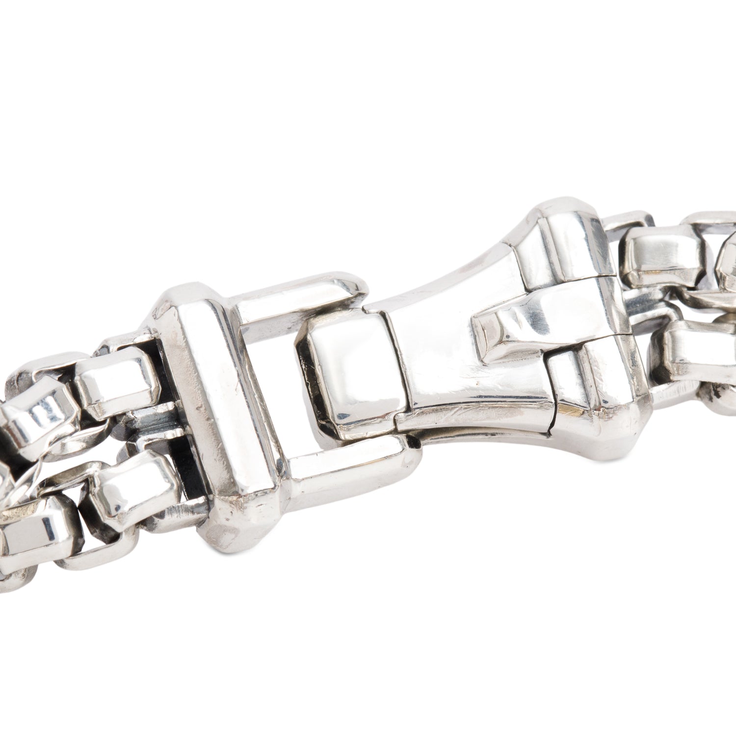 David Yurman Sterling Silver & 18k Yellow Double Box Chain Bracelet, 10.5 MM w/ Box