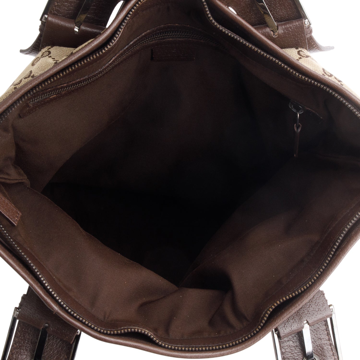 Gucci GG Monogram Medium Buckle Web Handle Vertical Tote