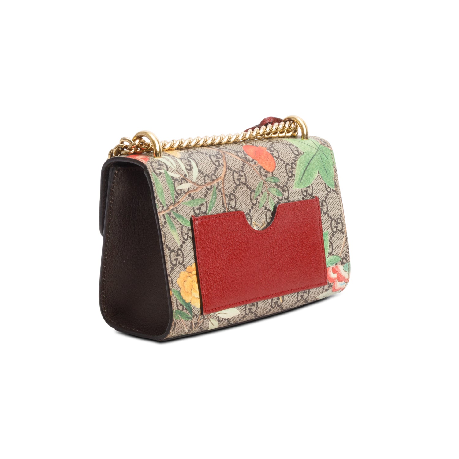 Gucci GG Supreme Tian Small Padlock Chain Shoulder Bag