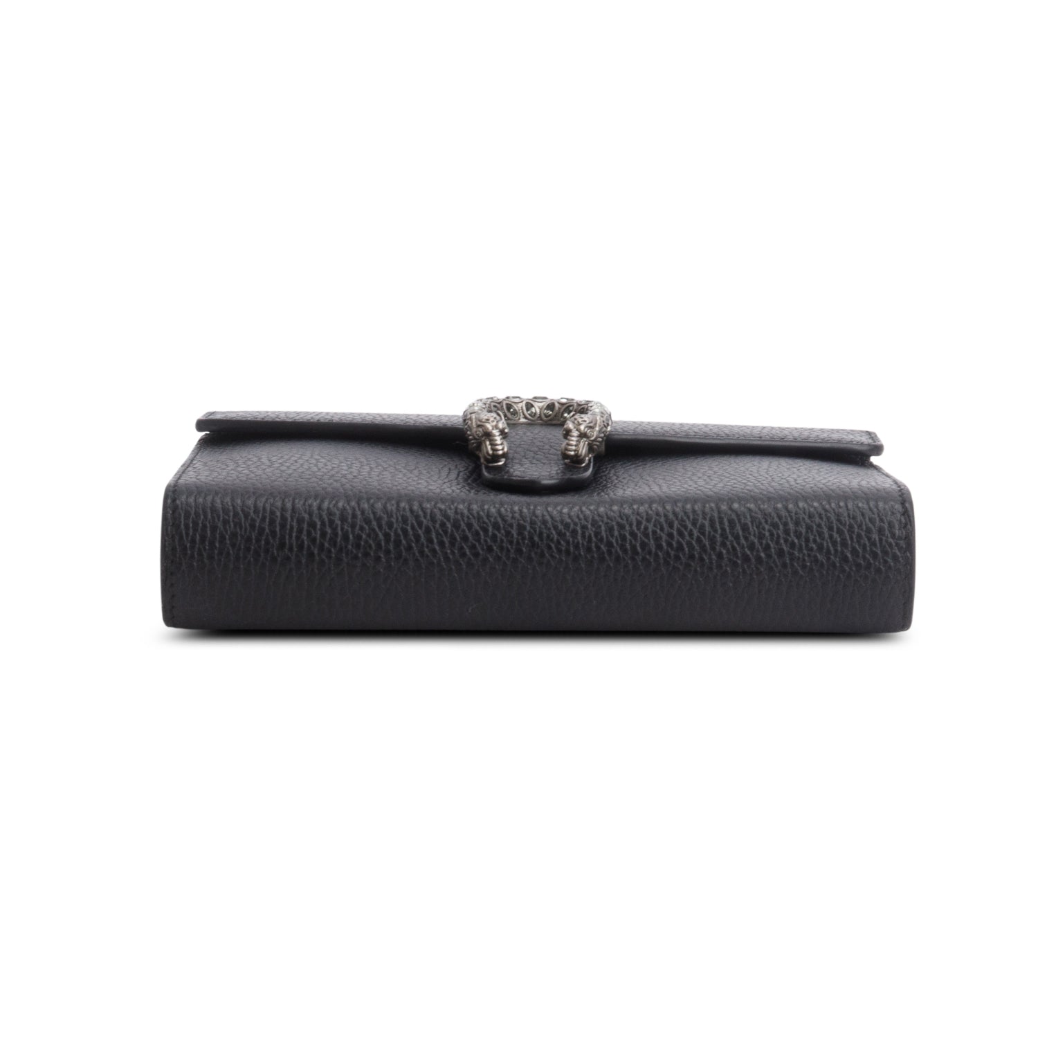 Gucci Black Leather Mini Dionysus Wallet on Chain