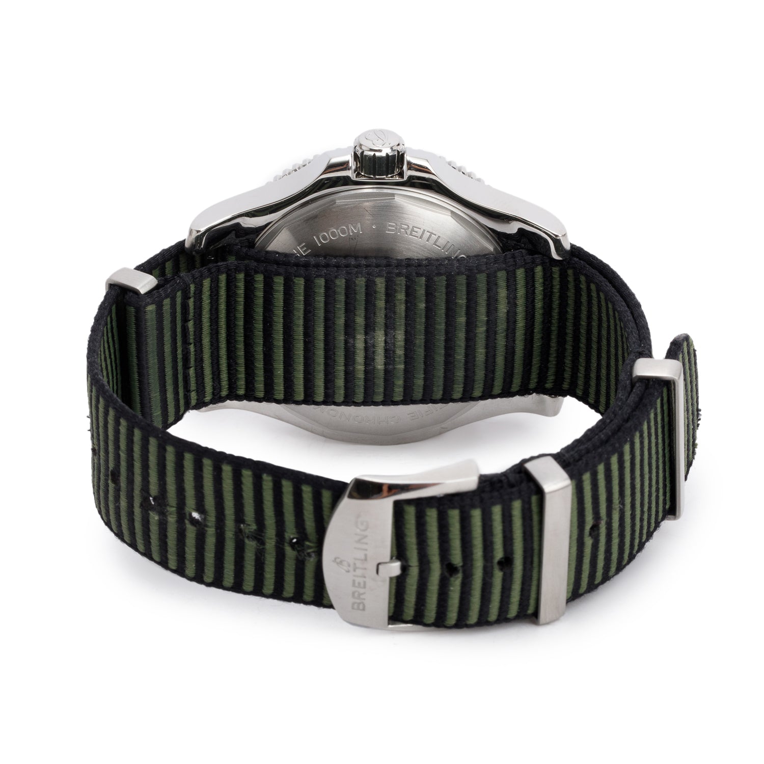 Breitling Stainless Steel Superocean 44 MM Automatic Watch Green Dial A17367 w/ Box & Papers