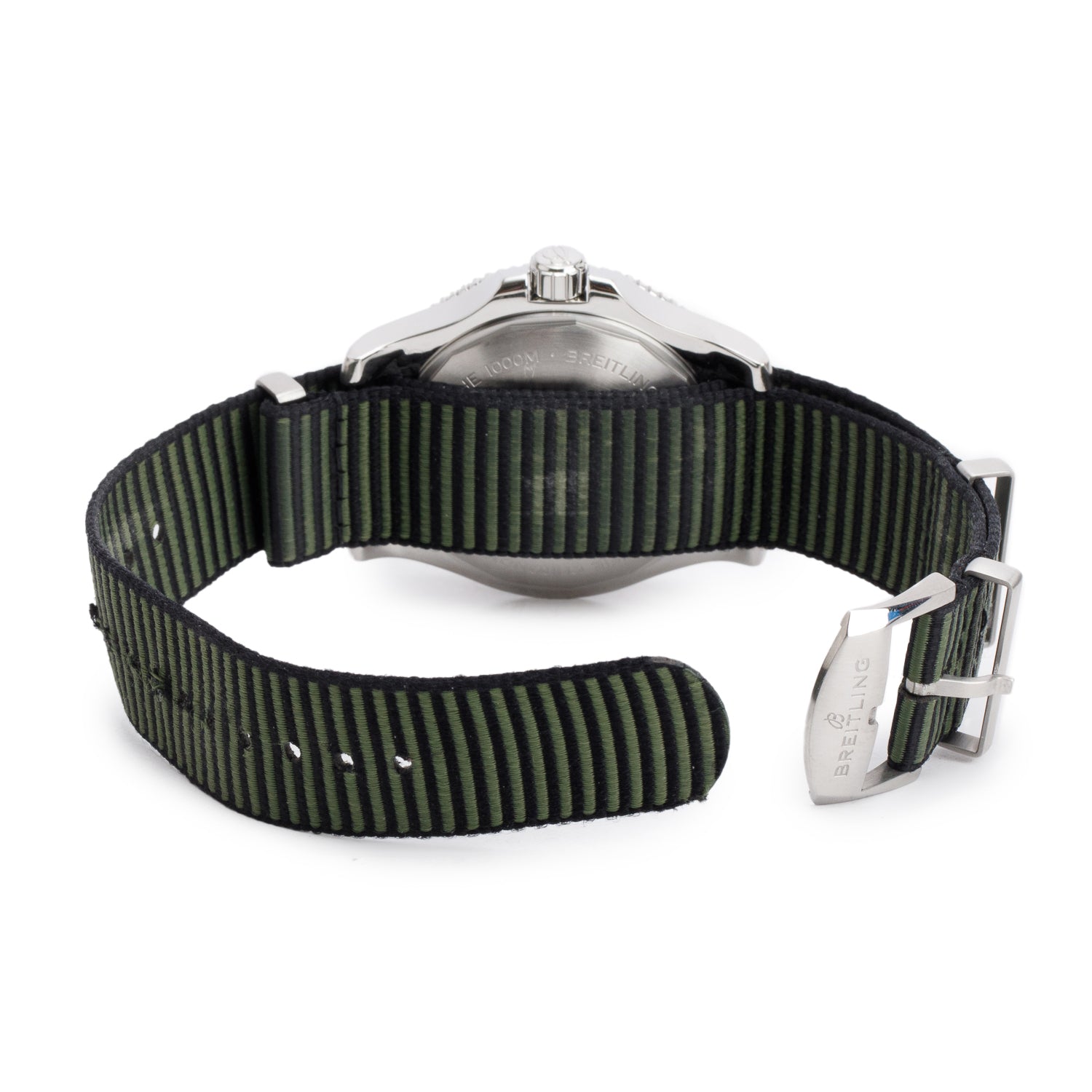 Breitling Stainless Steel Superocean 44 MM Automatic Watch Green Dial A17367 w/ Box & Papers