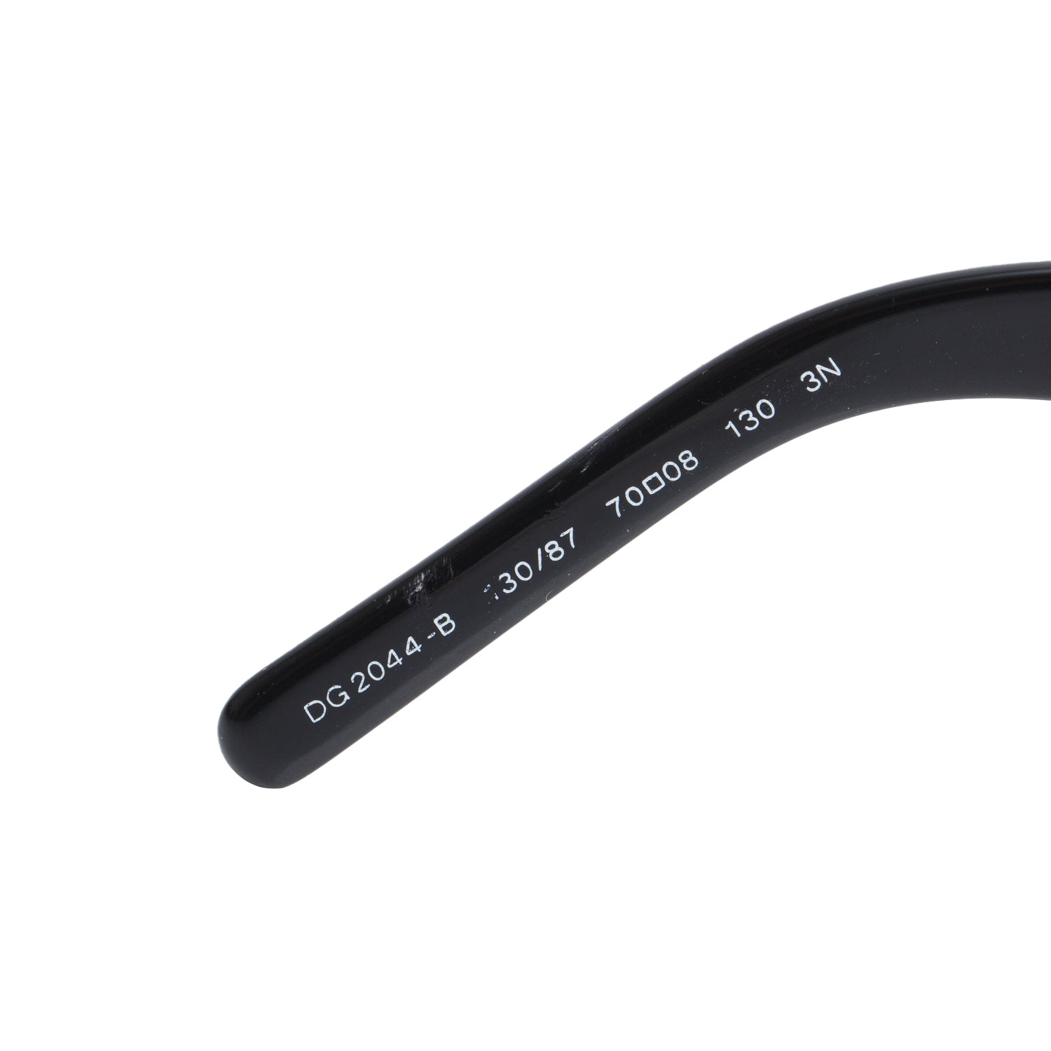 Dolce & Gabbana DG2044 Black Acetate Crystal Oversized Square Sunglasses w/ Case