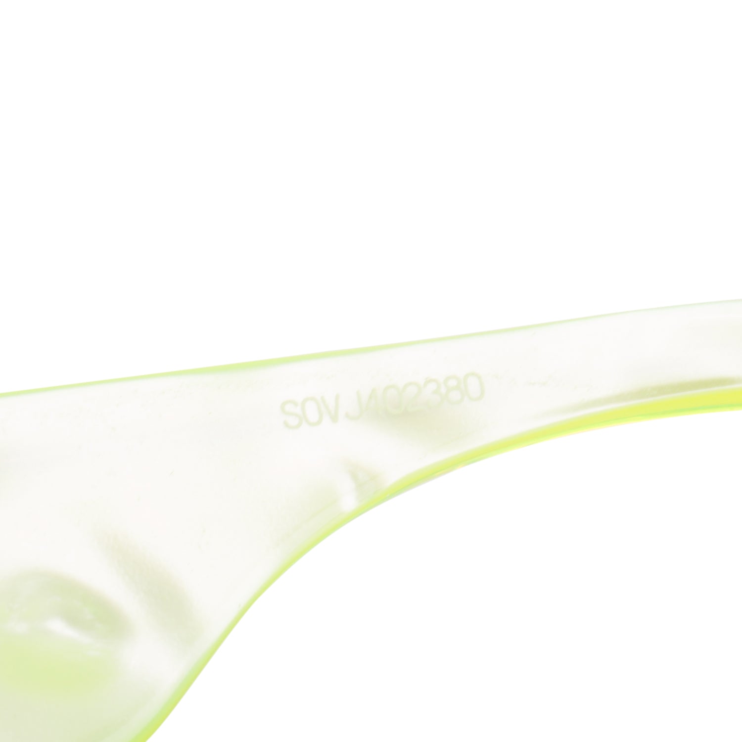 Gucci GG0516S Fluorescent Yellow Acetate Rectangular Sunglasses