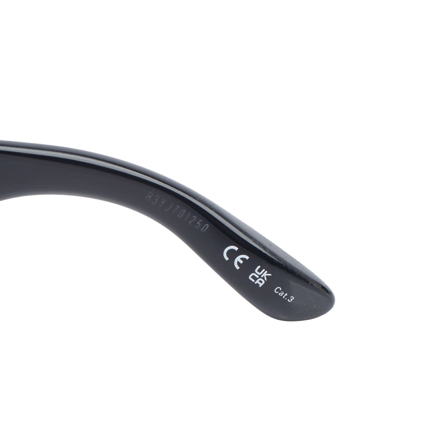 Balenciaga BB0228S Black Acetate Wrap Around Sunglasses w/ Case