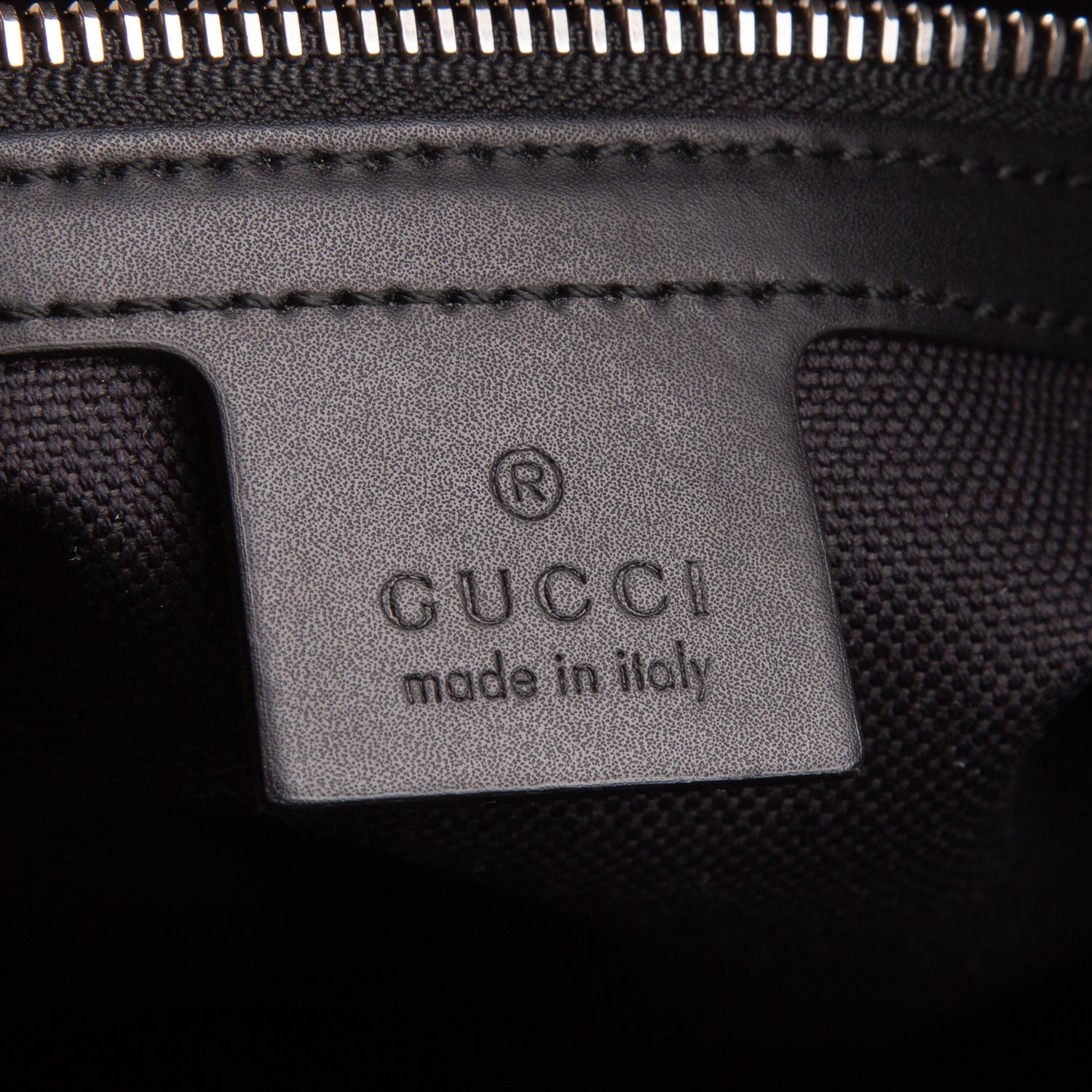 Gucci Black GG Supreme Monogram Web Flat Medium Messenger Bag