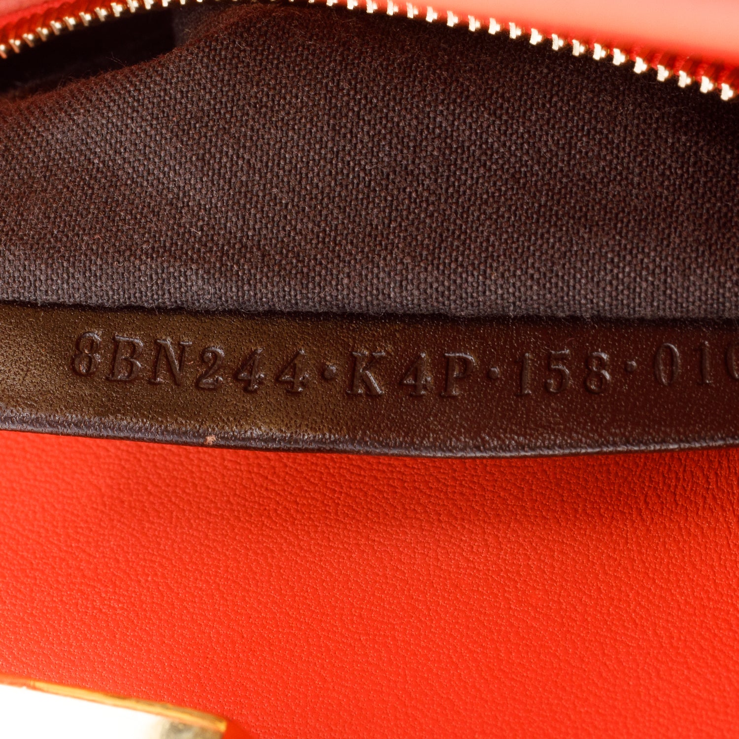 Fendi Orange Nappa Mini Peekaboo Iconic Satchel w/ Box & Strap