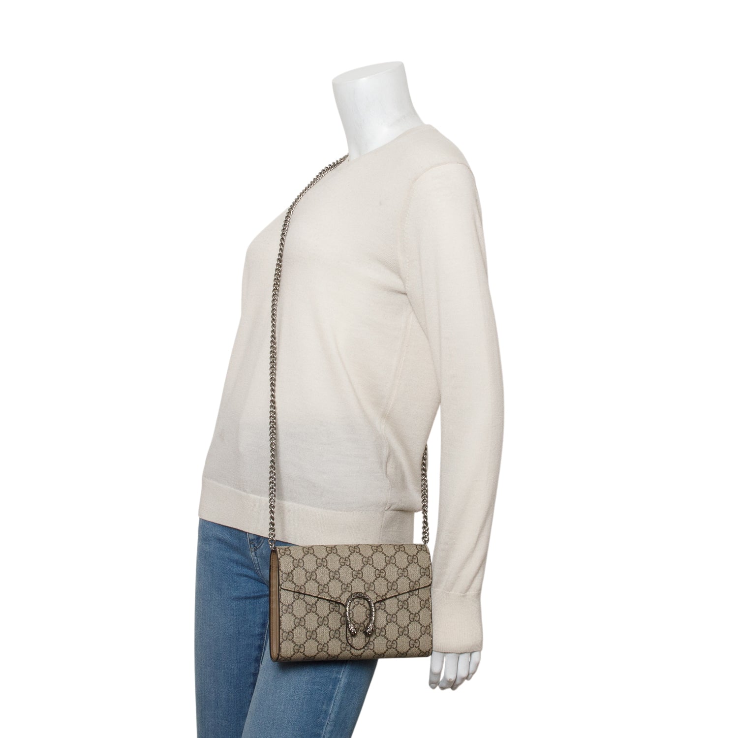 Gucci Dionysus GG Supreme Wallet on Chain