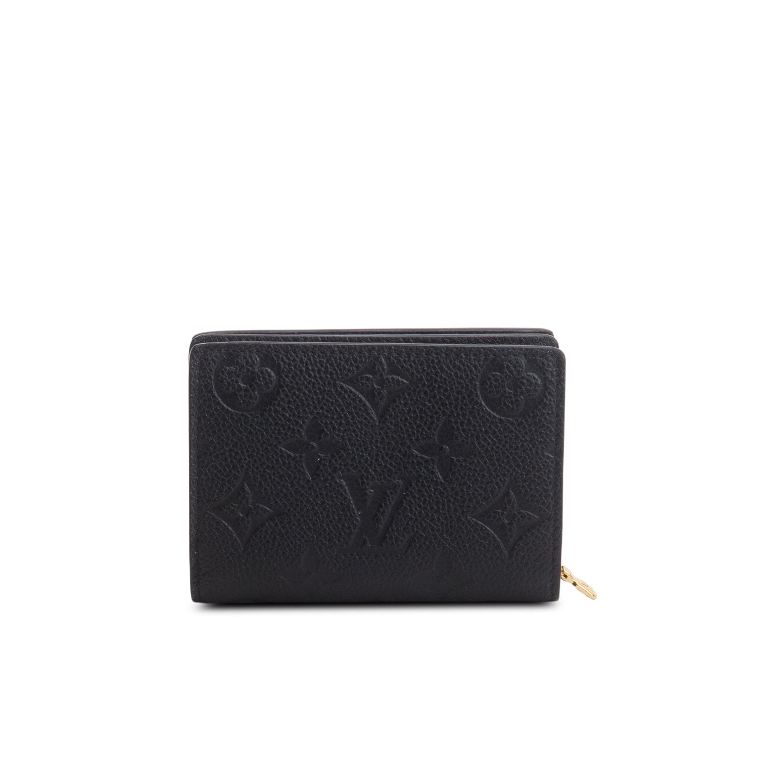 Louis Vuitton Black Monogram Empreinte Clea Wallet w/ Box